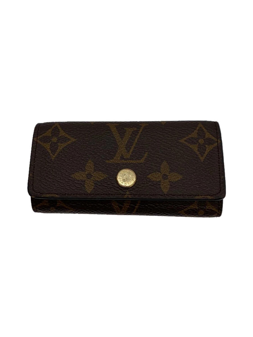 LOUIS VUITTON Multicles Monogram Canvas Jaune Leather Brown All over
